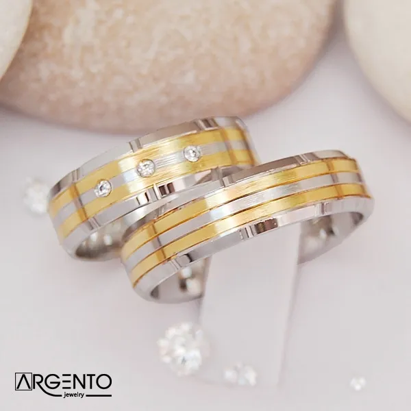 Ob033 Ekskluzywne Obrączki Ślubne z diamentami